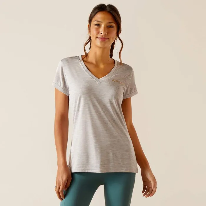 Women TShirts and Tops Ariat Laguna Logo Top Grey Women TShirts and Tops Ariat Laguna Logo Top Grey