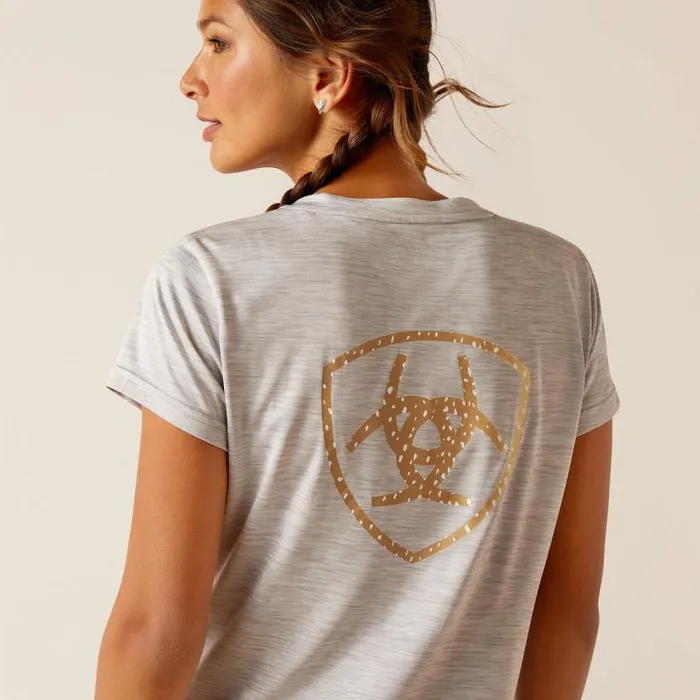 Women TShirts and Tops Ariat Laguna Logo Top Grey Women TShirts and Tops Ariat Laguna Logo Top Grey