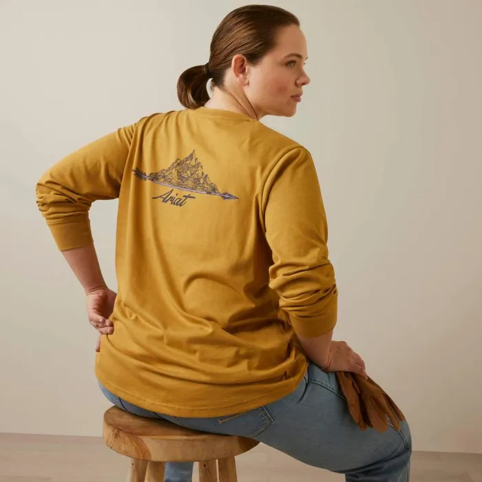 Women TShirts and Tops Ariat Rebar Cotton Strong Arrow Antelope Heather Women TShirts and Tops Ariat Rebar Cotton Strong Arrow Antelope Heather