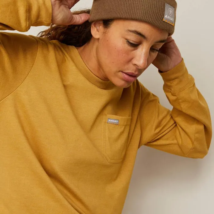 Women TShirts and Tops Ariat Rebar Cotton Strong Arrow Antelope Heather Women TShirts and Tops Ariat Rebar Cotton Strong Arrow Antelope Heather