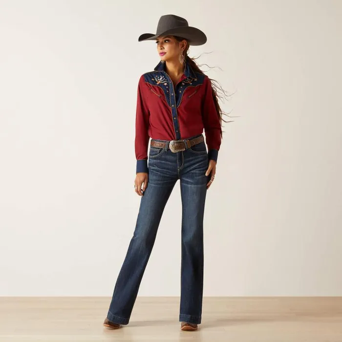 Women TShirts and Tops Ariat Sissy Shirt Rubaiyatnavy Women TShirts and Tops Ariat Sissy Shirt Rubaiyatnavy