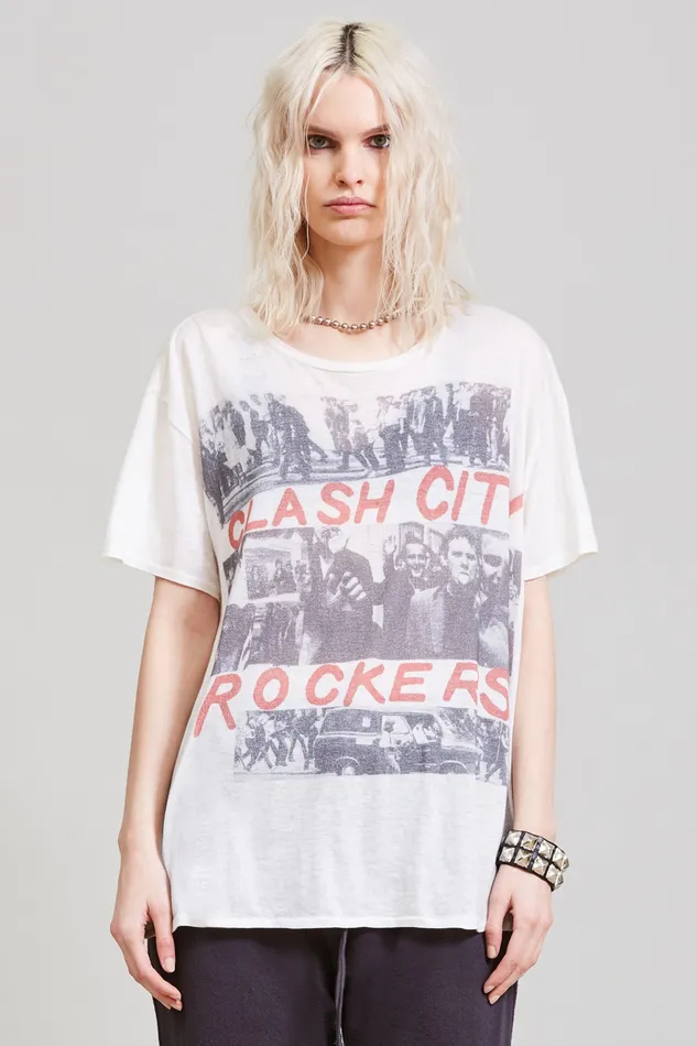 Women TShirts R13 Clash City Boy TShirt