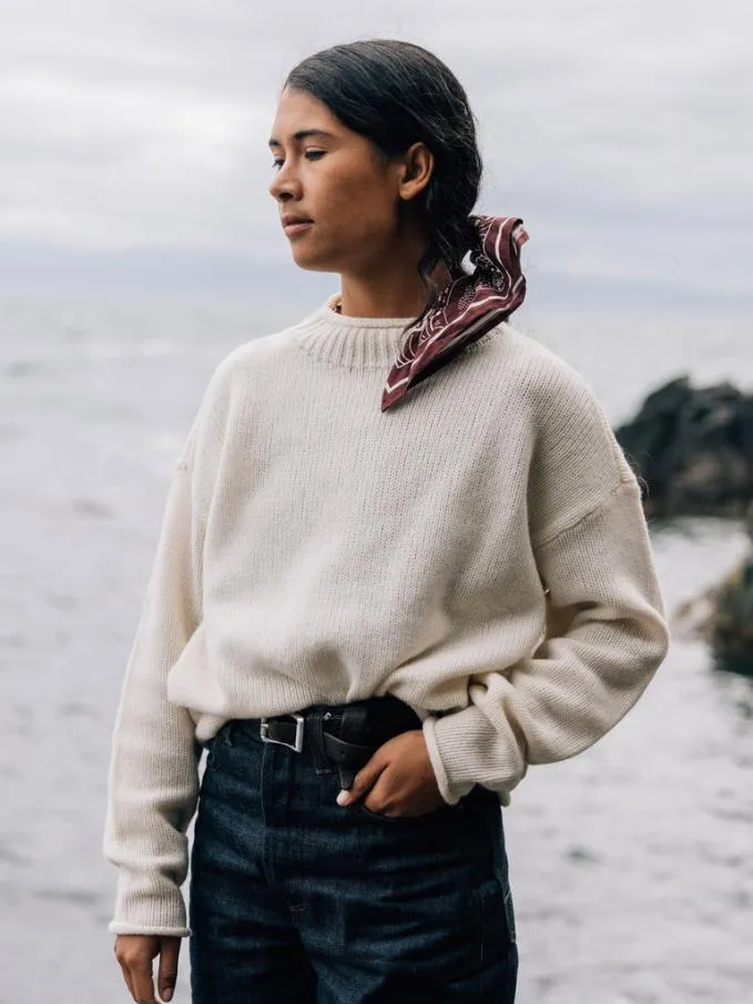 Women Taran Jumper Ecru Finisterre Knitwear