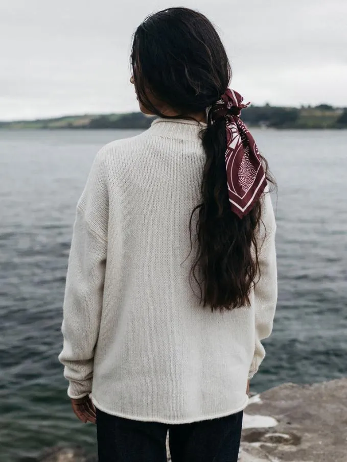Women Taran Jumper Ecru Finisterre Knitwear