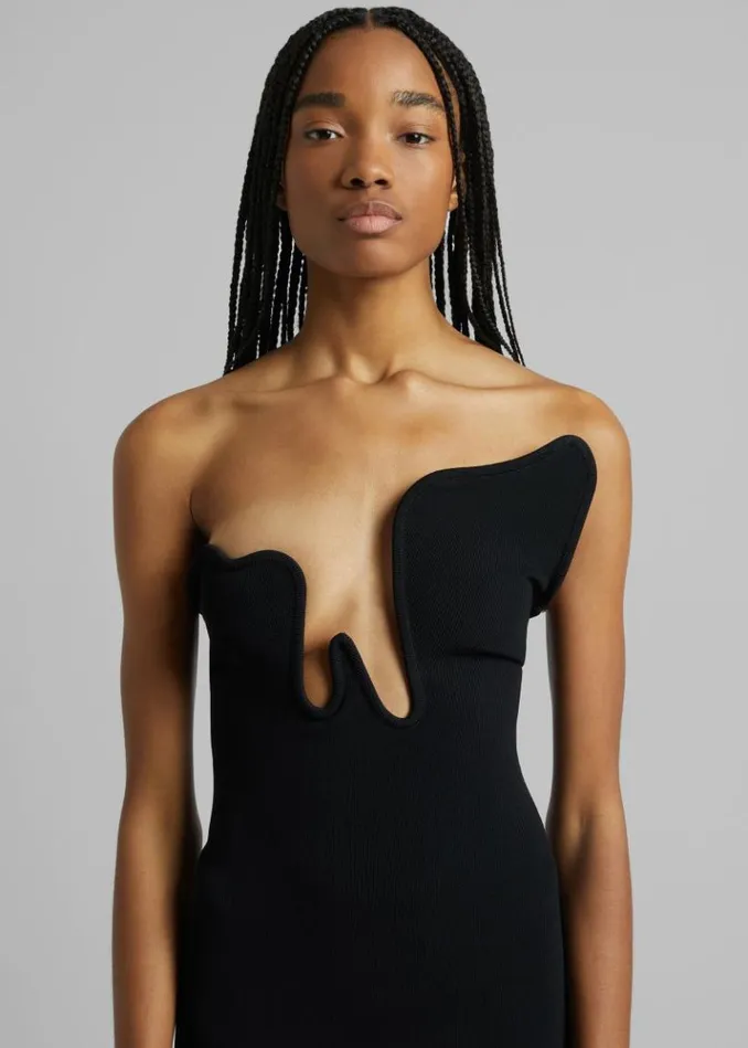 Women The Frankie Shop Christopher Esber Salacia Wire Strapless Maxi Dress 8211 Black Black
