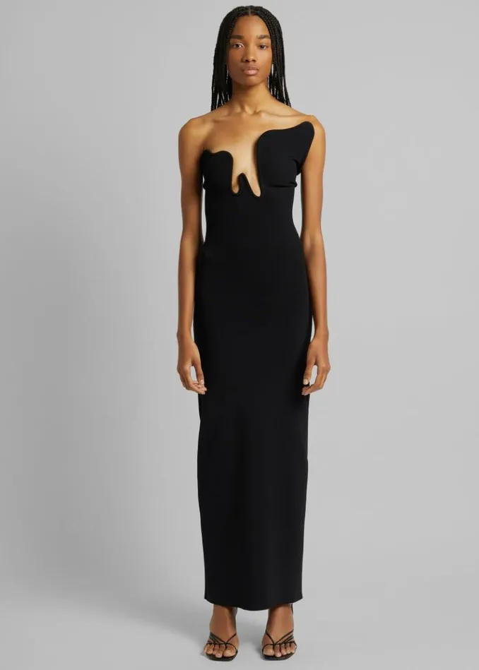 Women The Frankie Shop Christopher Esber Salacia Wire Strapless Maxi Dress 8211 Black Black