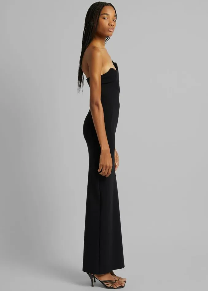 Women The Frankie Shop Christopher Esber Salacia Wire Strapless Maxi Dress 8211 Black Black