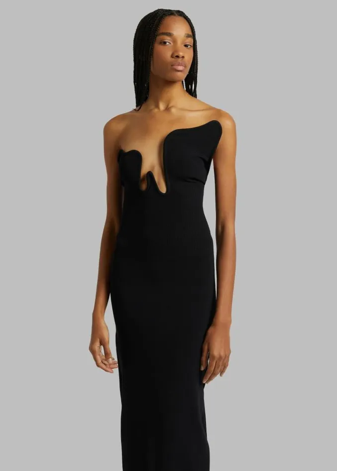 Women The Frankie Shop Christopher Esber Salacia Wire Strapless Maxi Dress 8211 Black Black