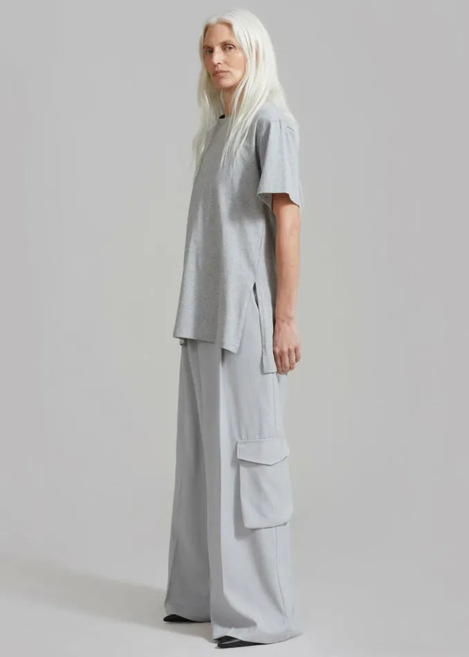 Women The Frankie Shop Gladys Cargo Pants 8211 Grey Grey