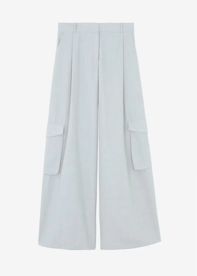 Women The Frankie Shop Gladys Cargo Pants 8211 Grey Grey