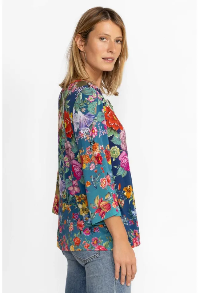 Women The Janie Favorite Button Front Henley Neutra Johnny Was Tops