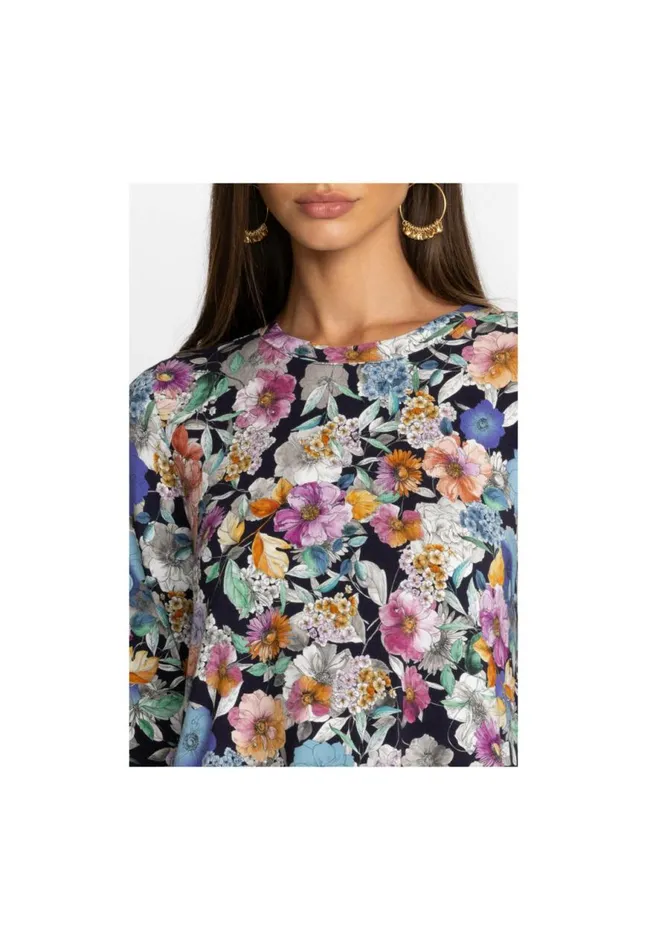 Women The Janie Favorite Long Sleeve Crew Neck Swing Tee Falldance Johnny Was Tops