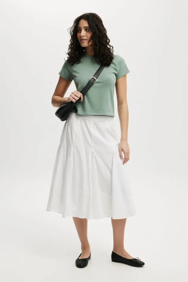Women Tops Cotton On 90S Baby Tee Jaded Green