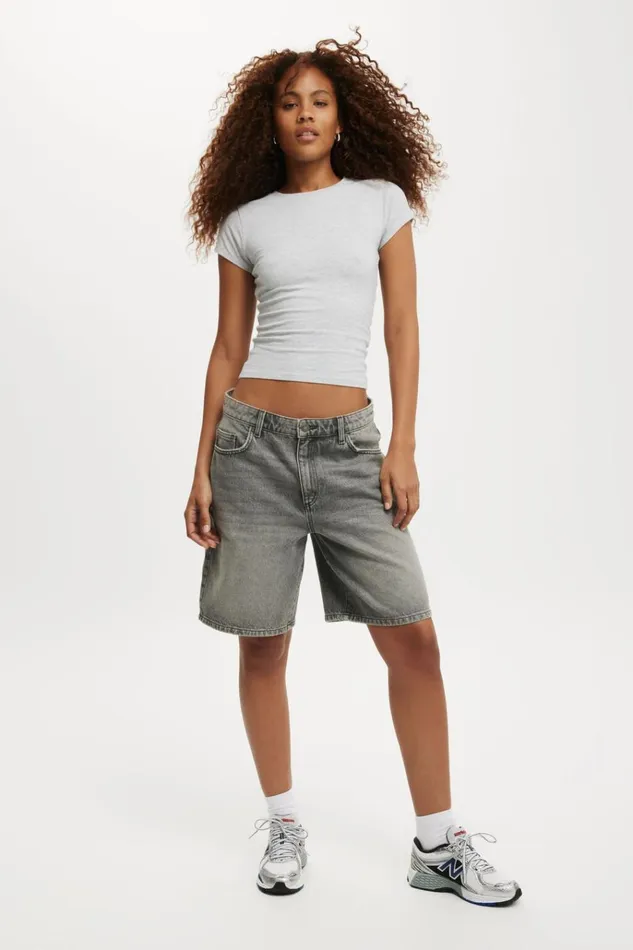 Women Tops Cotton On All Day Crew Tee Grey Marle Women Tops Cotton On All Day Crew Tee Grey Marle