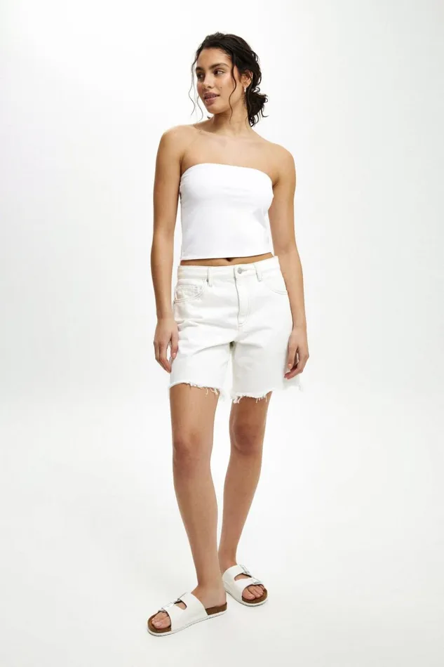 Women Tops Cotton On All Day Tube Top White Women Tops Cotton On All Day Tube Top White