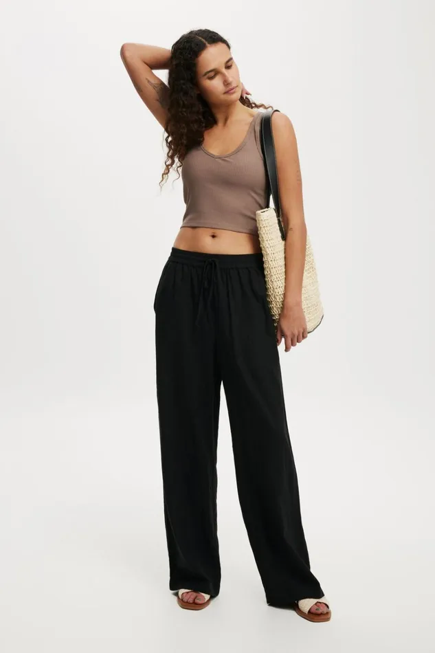 Women Tops Cotton On Bondi Tank Mink Brown
