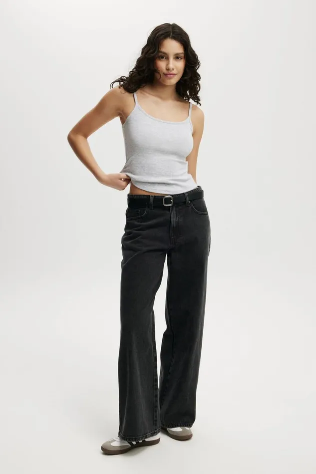 Women Tops Cotton On Byron Scoop Cami Grey Marle