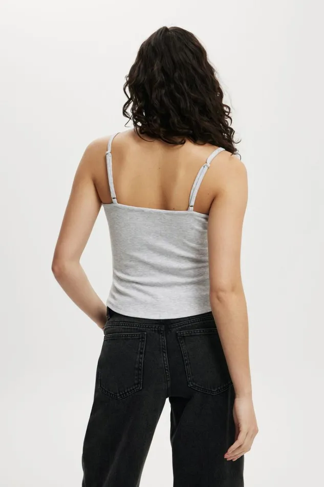 Women Tops Cotton On Byron Scoop Cami Grey Marle