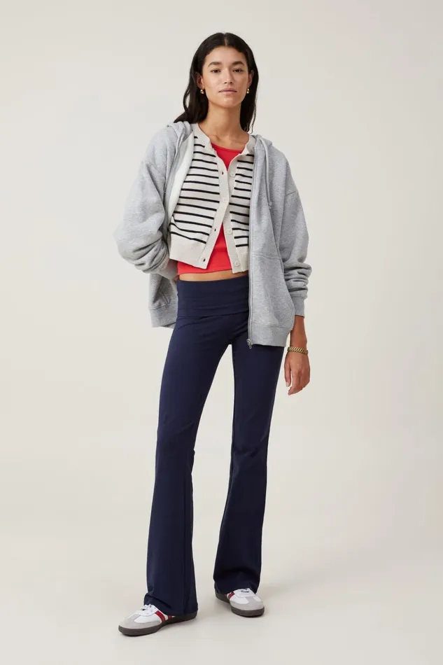 Women Tops Cotton On Classic ZipThrough Hoodie Grey Marle Women Tops Cotton On Classic ZipThrough Hoodie Grey Marle