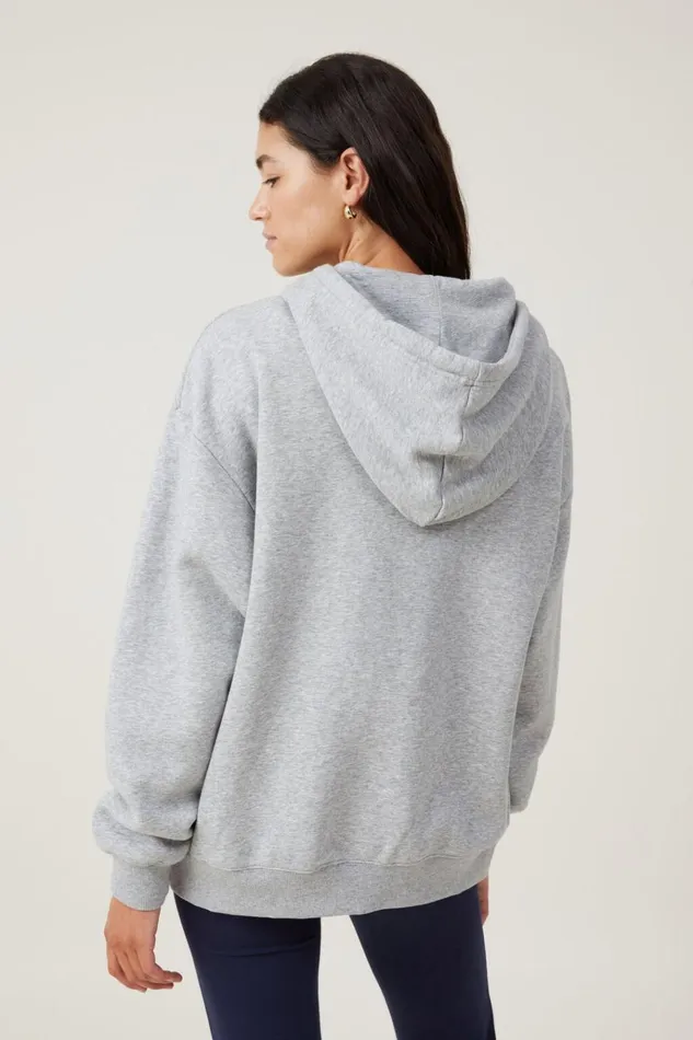 Women Tops Cotton On Classic ZipThrough Hoodie Grey Marle Women Tops Cotton On Classic ZipThrough Hoodie Grey Marle