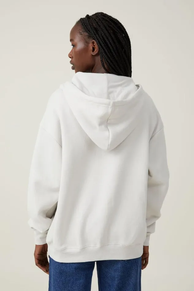 Women Tops Cotton On Classic ZipThrough Hoodie Vintage White Women Tops Cotton On Classic ZipThrough Hoodie Vintage White