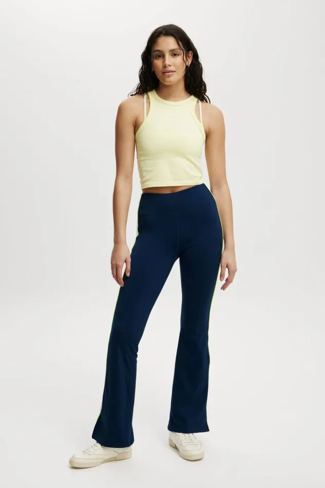 Women Tops Cotton On Seamless Ringer Tank Yellow Dream