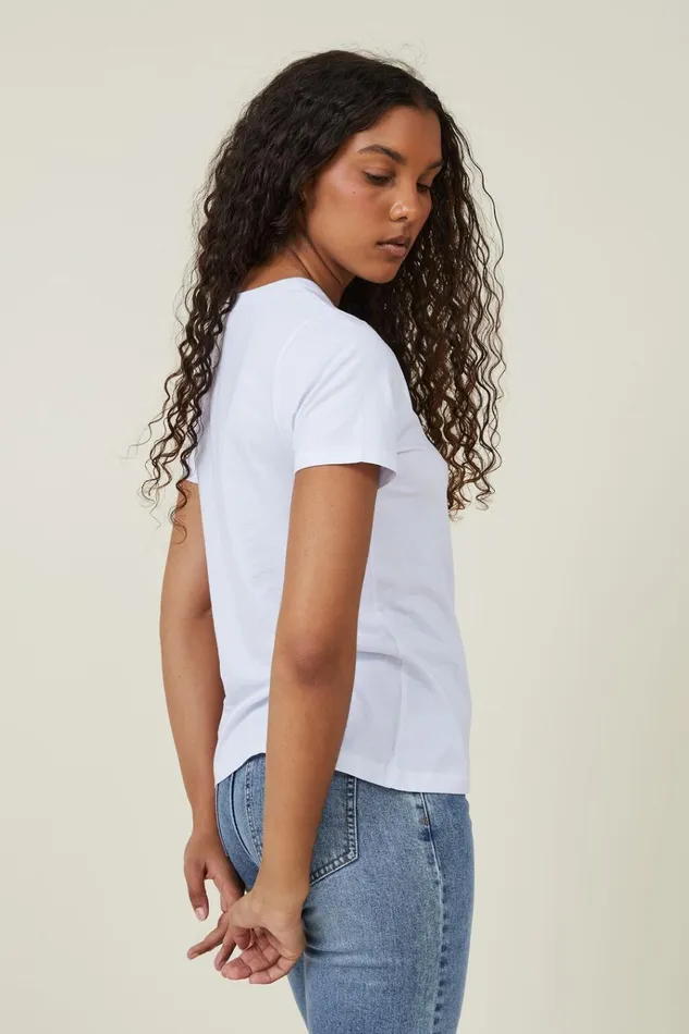 Women Tops Cotton On The Classic Organic Tee White Women Tops Cotton On The Classic Organic Tee White