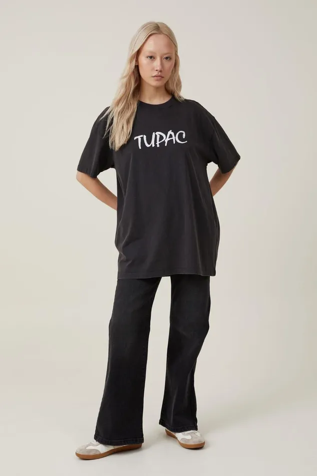 Women Tops Cotton On The Oversized Hip Hop Tee Lcn Br Tupac Strictly 4 Myblack Women Tops Cotton On The Oversized Hip Hop Tee Lcn Br Tupac Strictly 4 Myblack