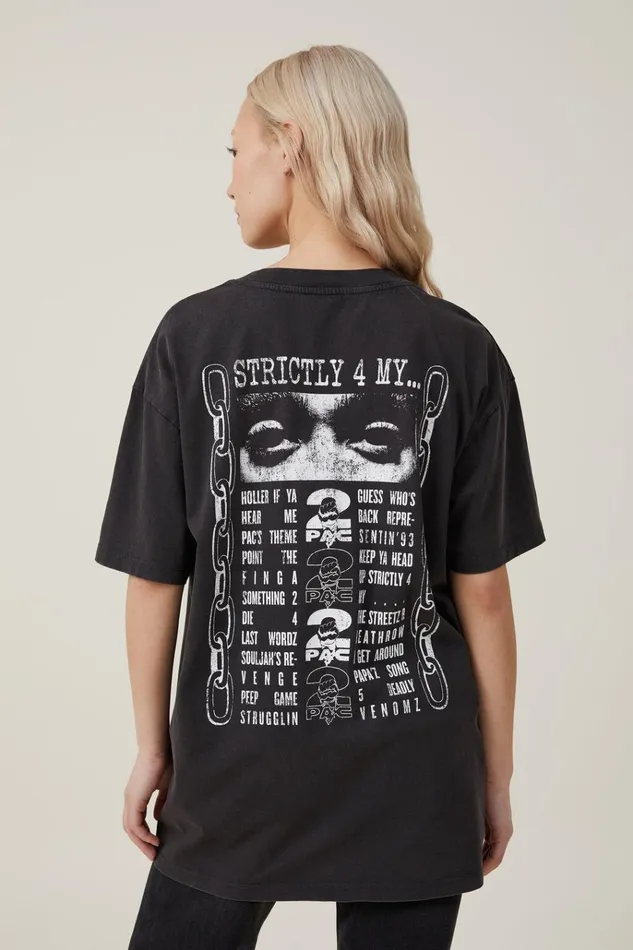 Women Tops Cotton On The Oversized Hip Hop Tee Lcn Br Tupac Strictly 4 Myblack Women Tops Cotton On The Oversized Hip Hop Tee Lcn Br Tupac Strictly 4 Myblack