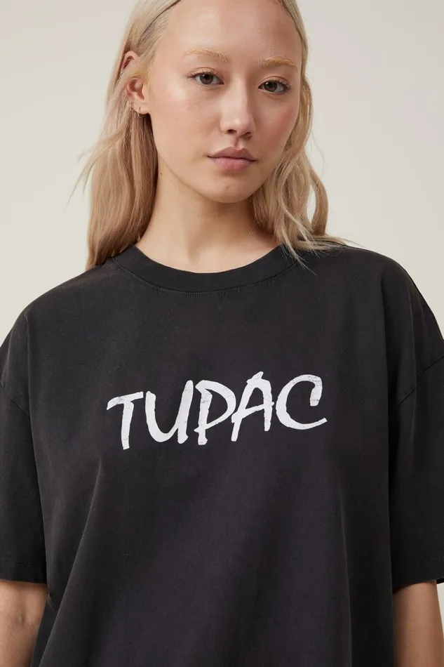 Women Tops Cotton On The Oversized Hip Hop Tee Lcn Br Tupac Strictly 4 Myblack Women Tops Cotton On The Oversized Hip Hop Tee Lcn Br Tupac Strictly 4 Myblack