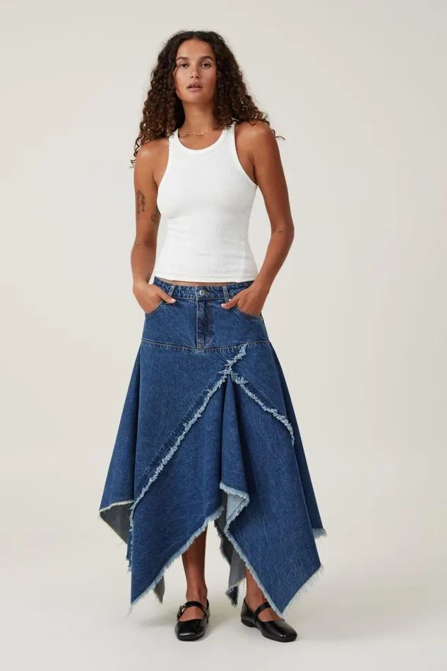 Women Tops Cotton On Tyla High Neck Tank Off White