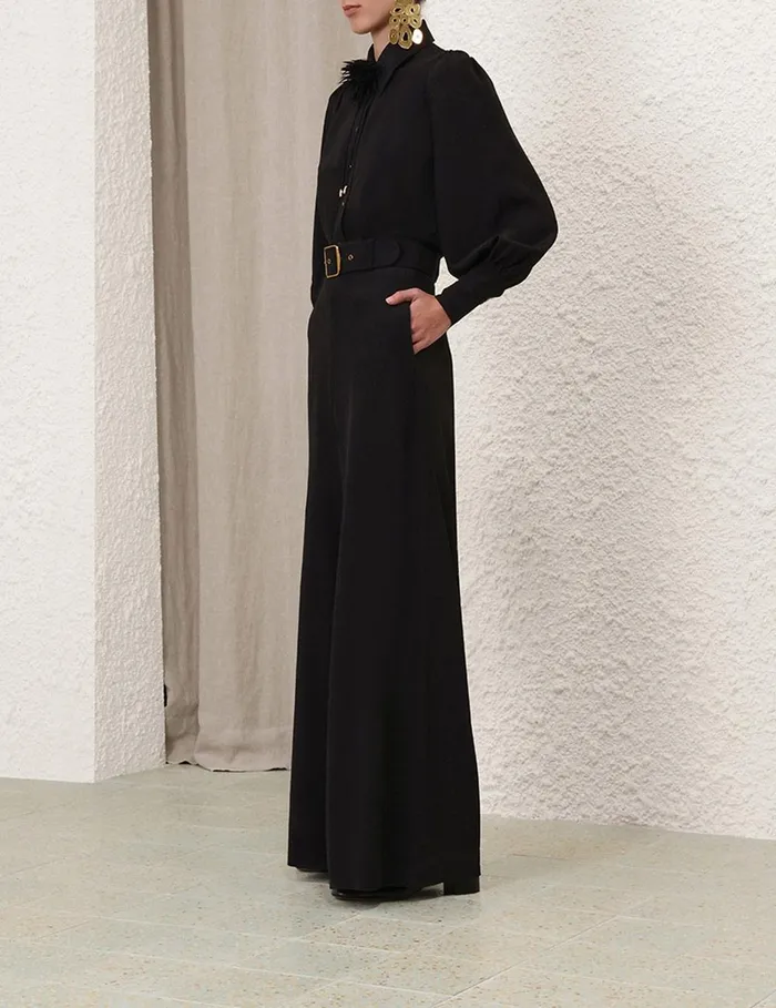 Women Tops Zimmermann Blouson Shirt Black