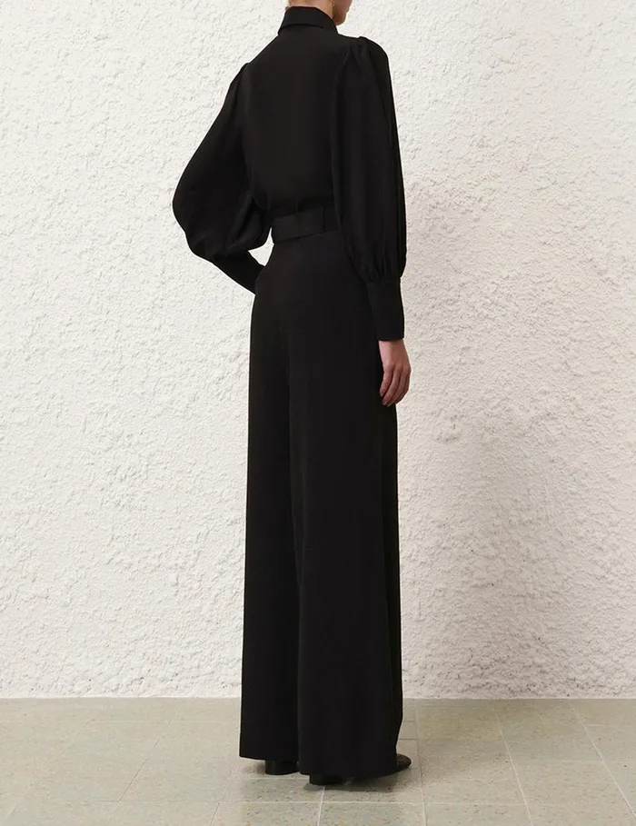 Women Tops Zimmermann Blouson Shirt Black