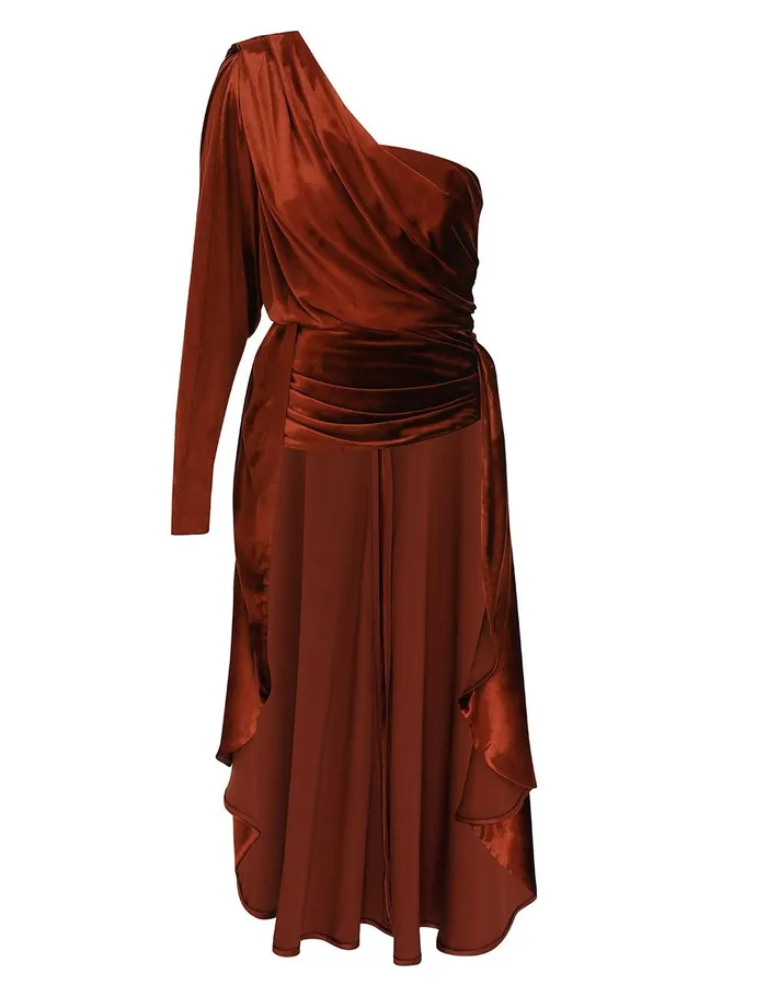 Women Tops Zimmermann Illustration Asymmetric Top Rust