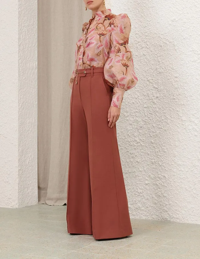 Women Tops Zimmermann Illustration Floral Blouse Myrtle Eden