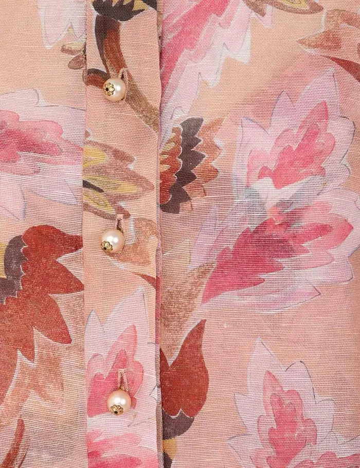 Women Tops Zimmermann Illustration Floral Blouse Myrtle Eden