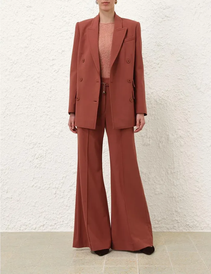 Women Tops Zimmermann Lace Bodysuit Blush