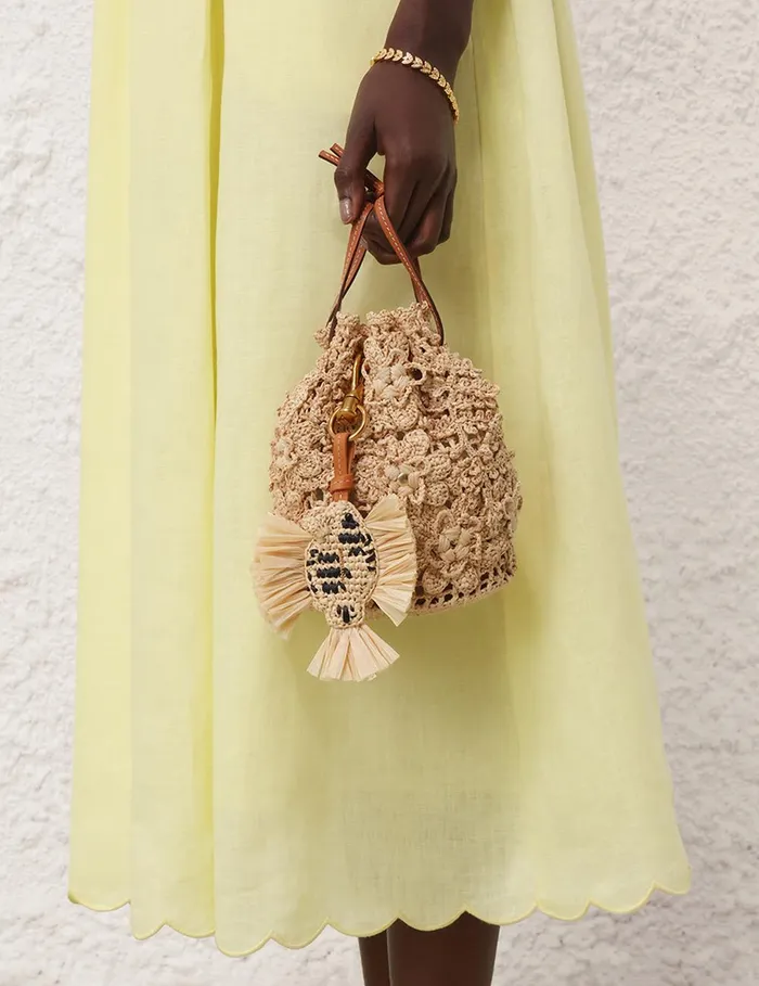 Women Towels and Pareos Zimmermann Fish Bag Charm Natural