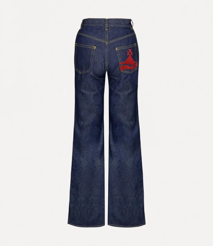 Women W Ray 5 Pocket Jeans Sunkenorbindigo Vivienne Westwood Trousers And Shorts Women W Ray 5 Pocket Jeans Sunkenorbindigo Vivienne Westwood Trousers And Shorts