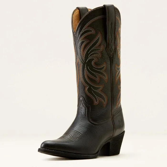 Women Western Boots Ariat Heritage J Toe Stretchfit Western Boot Black Deertan Women Western Boots Ariat Heritage J Toe Stretchfit Western Boot Black Deertan
