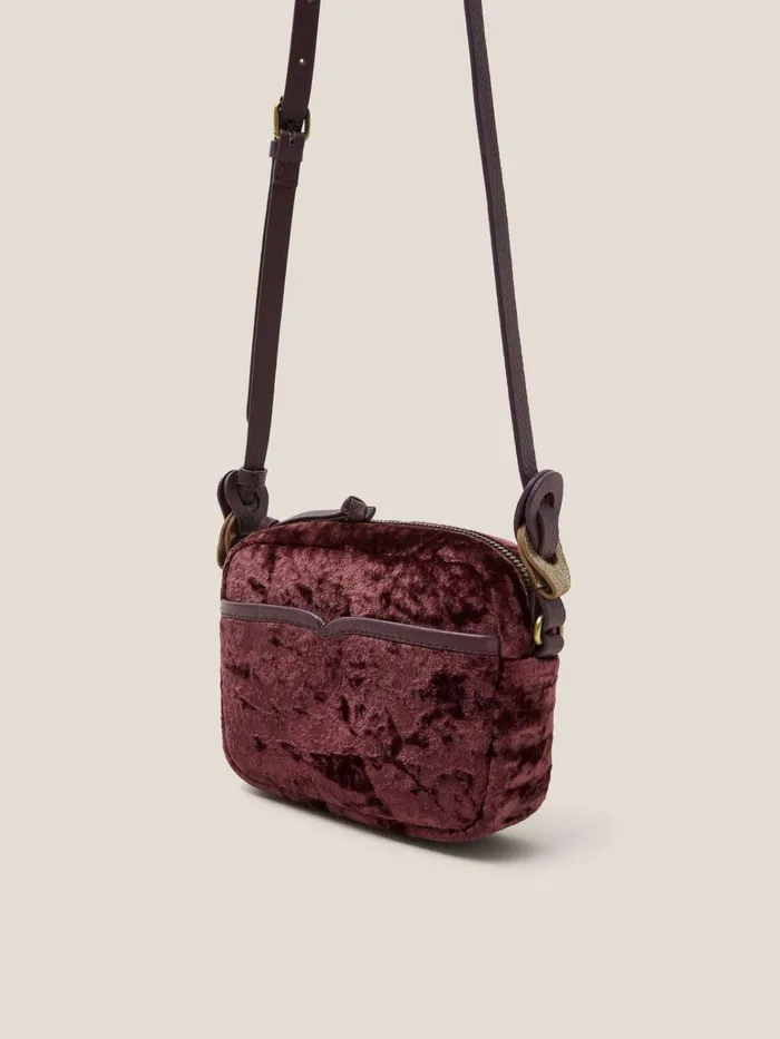 Women White Stuff Bags And Purses Lexi Velvet Camera Bag Dk Plum Women White Stuff Bags And Purses Lexi Velvet Camera Bag Dk Plum