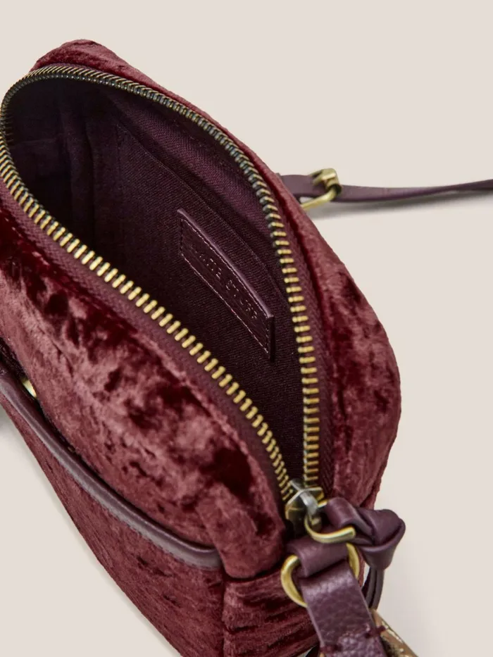 Women White Stuff Bags And Purses Lexi Velvet Camera Bag Dk Plum Women White Stuff Bags And Purses Lexi Velvet Camera Bag Dk Plum
