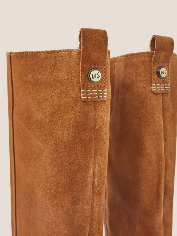 Women White Stuff BOOTS 15 OFF Willow Suede Knee High Boot Dark Tan Women White Stuff BOOTS 15 OFF Willow Suede Knee High Boot Dark Tan