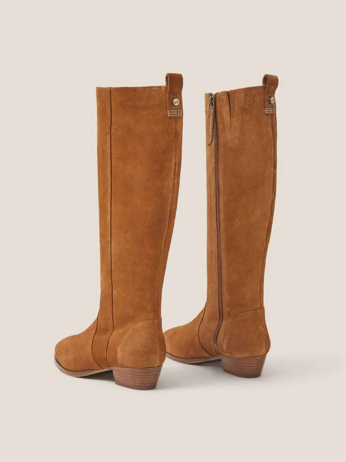 Women White Stuff BOOTS 15 OFF Willow Suede Knee High Boot Dark Tan Women White Stuff BOOTS 15 OFF Willow Suede Knee High Boot Dark Tan
