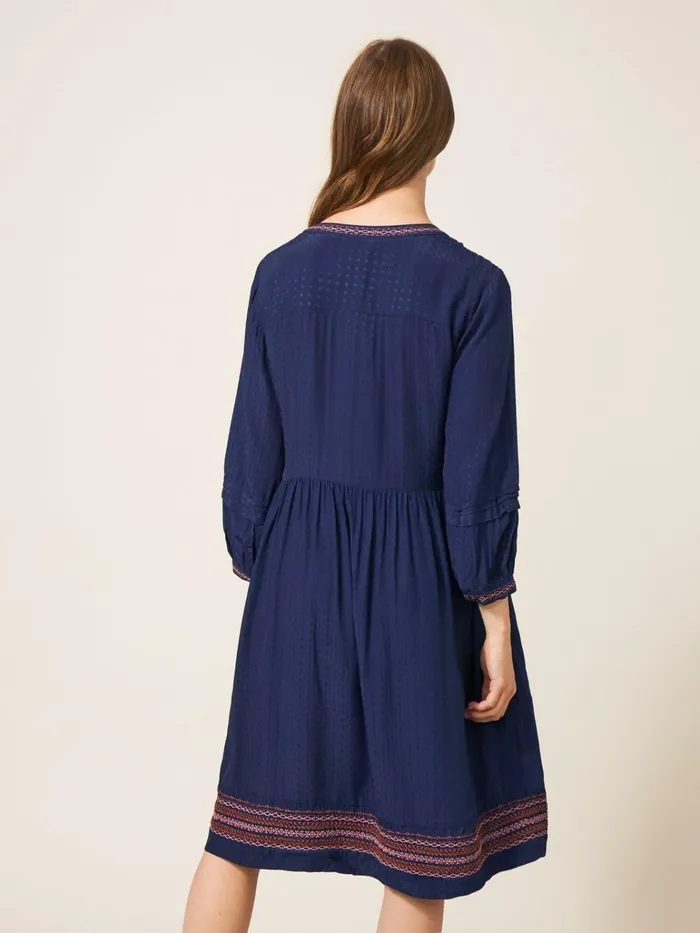 Women White Stuff Dresses Liv Embroidered Dress Navy Multi Women White Stuff Dresses Liv Embroidered Dress Navy Multi