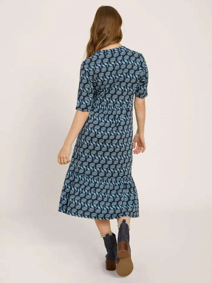 Women White Stuff Dresses Naya Soft Jersey Dress Navy Print Women White Stuff Dresses Naya Soft Jersey Dress Navy Print