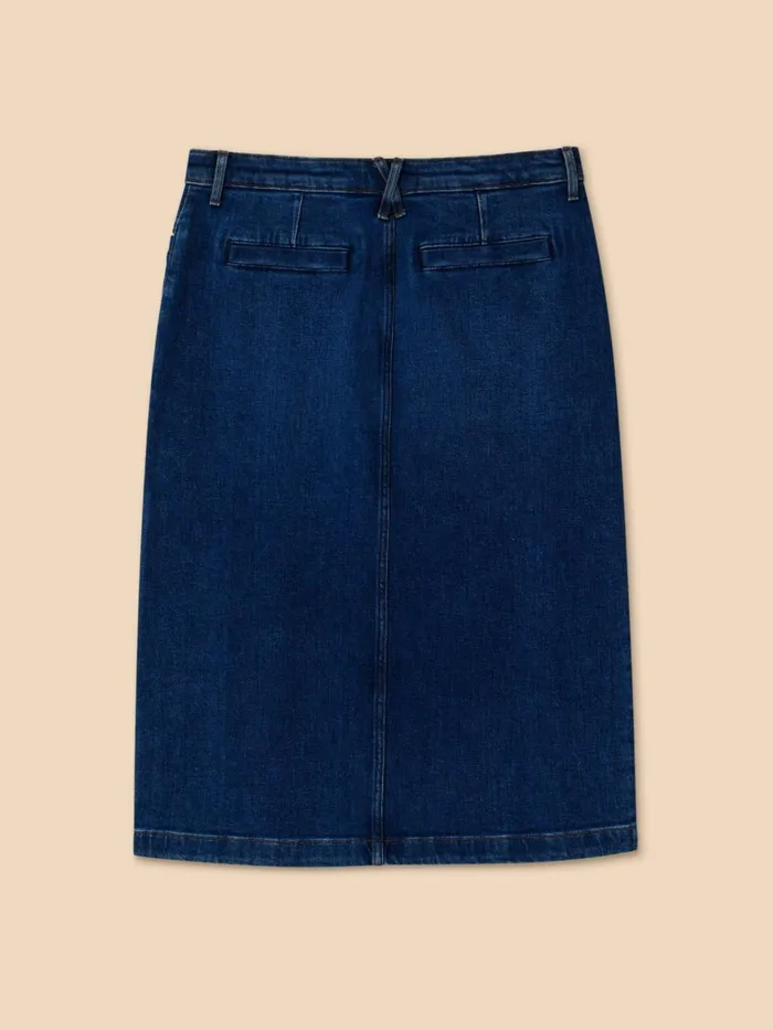 Women White Stuff Petite Clothing Penny Denim Midi Skirt Mid Denim Women White Stuff Petite Clothing Penny Denim Midi Skirt Mid Denim