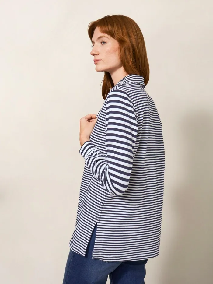 Women White Stuff Tops And Tshirts Fran Plain Shirt Navy Multi Women White Stuff Tops And Tshirts Fran Plain Shirt Navy Multi