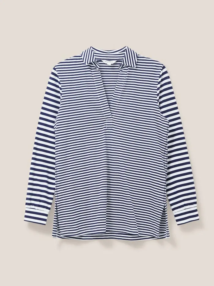 Women White Stuff Tops And Tshirts Fran Plain Shirt Navy Multi Women White Stuff Tops And Tshirts Fran Plain Shirt Navy Multi