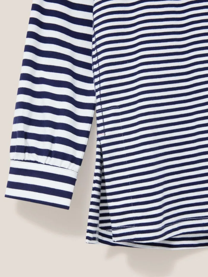 Women White Stuff Tops And Tshirts Fran Plain Shirt Navy Multi Women White Stuff Tops And Tshirts Fran Plain Shirt Navy Multi